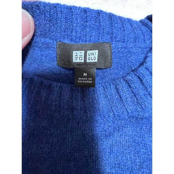 Uniqlo wool blue sweater women size medium - Picture 5 of 7